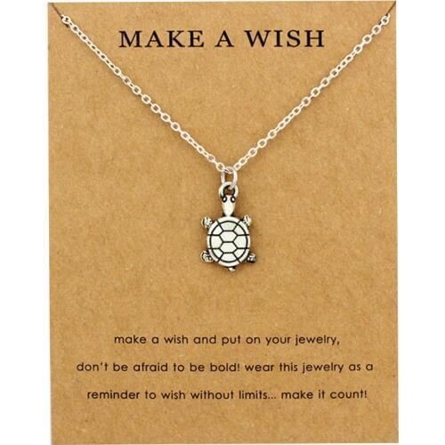 Turtle Tortoise Cuckold Pendants Necklaces Ocean Waves Beach Conch Women Men Unisex Fashion Trendy Jewelry Christmas Gifts