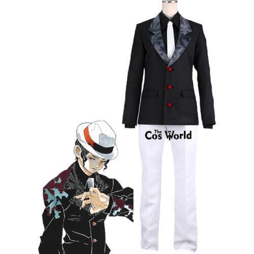 Demon Slayer: Kimetsu no Yaiba Kibutsuji Muzan Uniform Coat Shirt Pants Anime Customize Cosplay Costumes