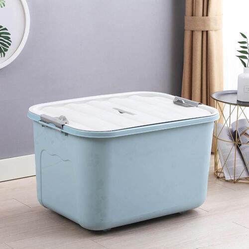Home Solid Color Plastic Quilts Clothes Sundries Storage Box Container Organizer Large capacity, you can place clothes, sundries