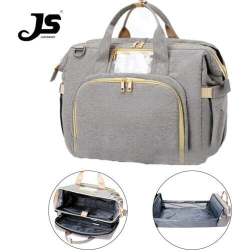 Jusanbaby Diaper bag diaper bag foldable mommy bag portable mommy bag multifunctional large-capacity mommy bag 3 in 1 mommy bag