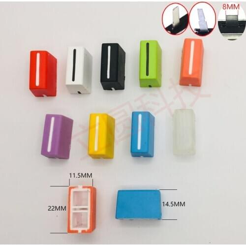 4pcs for RANE TTM-54 56 57 61 62 68 vertical potentiometer faders knobs caps / horizontal Push fader knob cap soft knob cap