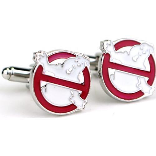 Ghost Skeleton Red Cufflinks for Costume Party Gift Men Ghost Death Squads Shirt Cufflinks Men Pictographic Death Squads
