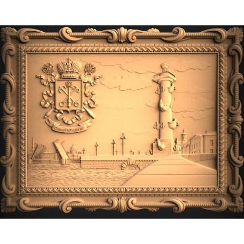 3d STL Model for CNC Router Engraver Carving Machine Relief Artcam Aspire