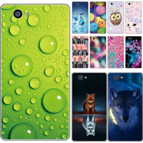 Soft Phone Case for Sony Xperia Z1 Compact / Z1 Mini M51W D5503 Cases Panda Funda Colorful Flower Silicone TPU Back Cover Shell