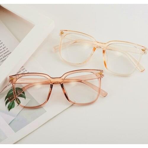 Transparent Computer Glasses Frame Women Men Anti Blue Light Round Eyewear Blocking Glasses Eye Protection Driver Goggles