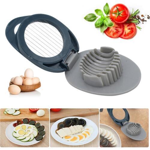 Plastic Egg Cuter Pidan Splitter Stainless Steel 304 ABS Fancy Slicer Egg Cut Innovative Tool Dropshipping