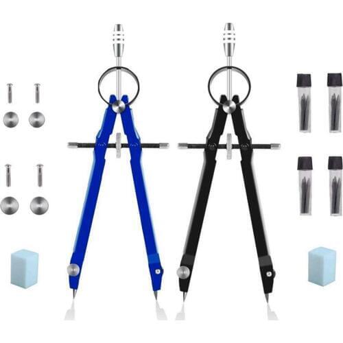 Professional Compass with Lock, Compass for Geometry, 6inch Spring Bow and Compass Math, Drafting Compass