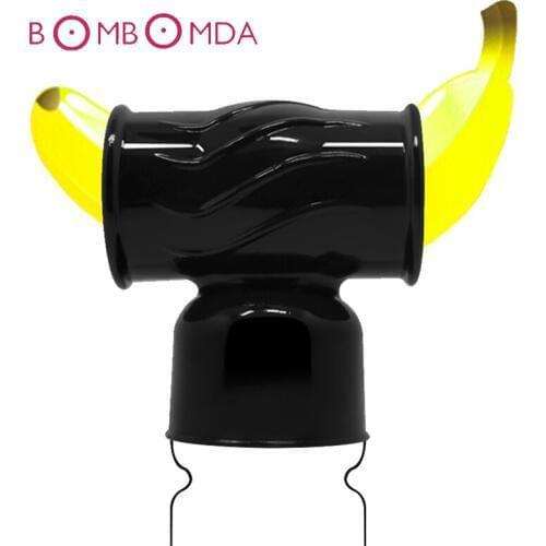 Transparent Big AV Wand Vibrator Headgear Sex Toys Magic Stick Head Accessories Body Massage Clitoris Stimulation Vibrators Caps