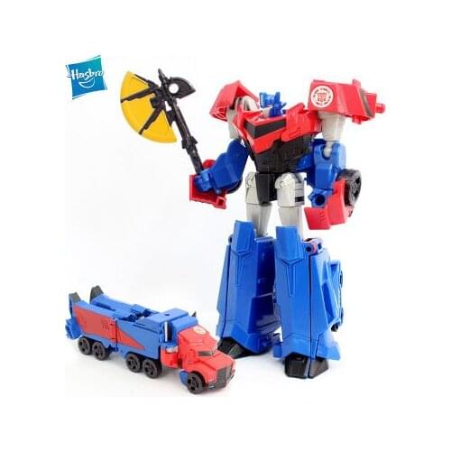 Hasbro TransFormers B0911 Robots In Disguise Warrior Series Optimus Prime Model Anime Figures Favorites Collect Ornaments