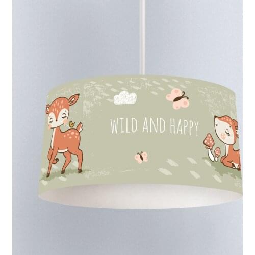 Lamp For Kids Bedrooms Light Chandelier for Living Room Childrens Room, Wild and Happy Gazelle Model 186