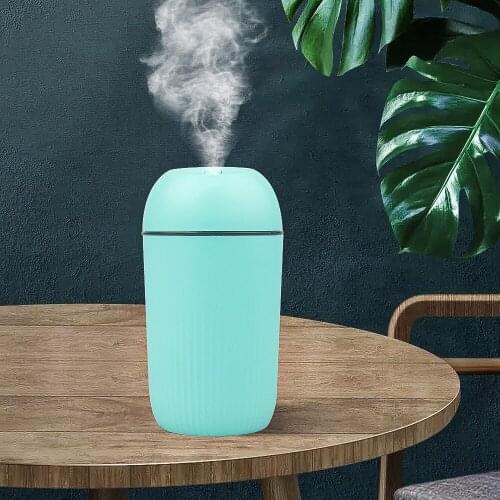 420ml 5V Air Humidifier USB Ultrasonic Aroma Essential Oil Diffuser Romantic Soft Light Humidifier Mini Cool Mist Maker Purifier