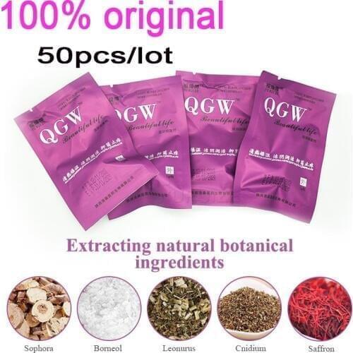 50pcs vaginal medicine swabs discharge toxins feminine hygiene gynecological cure care pad beautiful life swab tampons