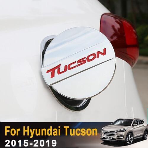 Exterior Car Oil Fuel Tank Gas Cap Cover Trim Sticker For Hyundai Tucson 2015 2016 2017 2018 2019 Car styling Accessories