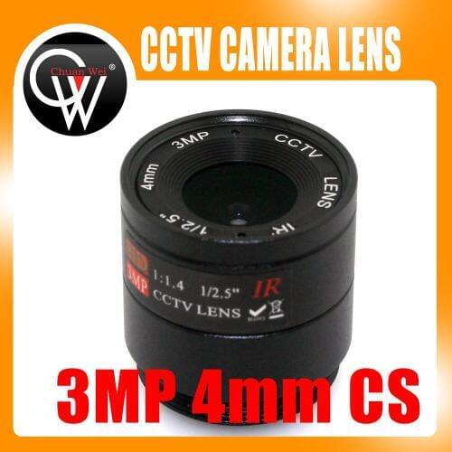 3MP 4mm Lens CS Mount HD CCTV Camera lens for Day/night CCD Security CCTV IP Camera