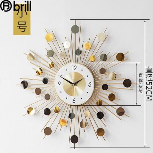 Nordic Large Wall Clock Modern Design Silent Luxury Round Art Wall Clock Living Room Wall Watches Home Decor Horloge Murale Gift