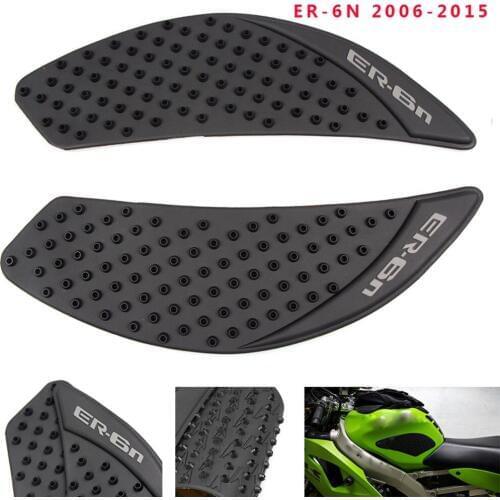 For KAWASAKI ER-6N/F 2006-2015 2007 2008 2009 Motorcycle Protector Anti slip Tank Pad Sticker Gas Knee Grip Traction Side Decal