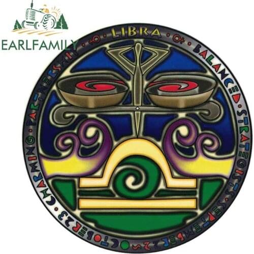 EARLFAMILY 13cm x 13cm Libra Decal Astrological Sign Sticker Auto Truck Window Car Stickers Waterproof Graphics