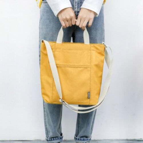 New Canvas Hand Bag Women Simple Shoulder Bag Crossborder Female Bag New Fashion Cloth Bag Designer Handbags High Quality Totes