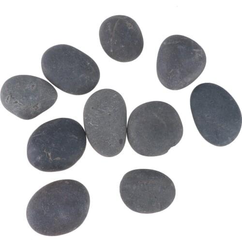 10PCS Gray-black DIY Painting Stone Drawing Painted Rocks Stones Creative Hand-Painted DIY Polishing Pebbles