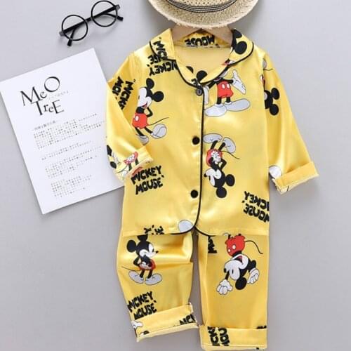 Long Sleeve Cartoon Home Ice Clothing Suit Girls' Pajamas Childrens Clothing Girls' Pajamas Suit Childrens Clothing Pajamas