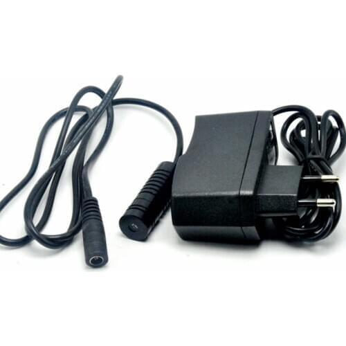 Red Laser Diode Module 650nm 100mw 3V-5V Dot Line Cross Shape 14.5x45mm with AC Adapter