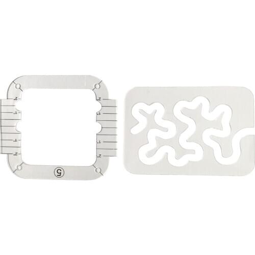 Multifunctional Acrylic Quilting Template Frame DIY Sewing Ruler Measure