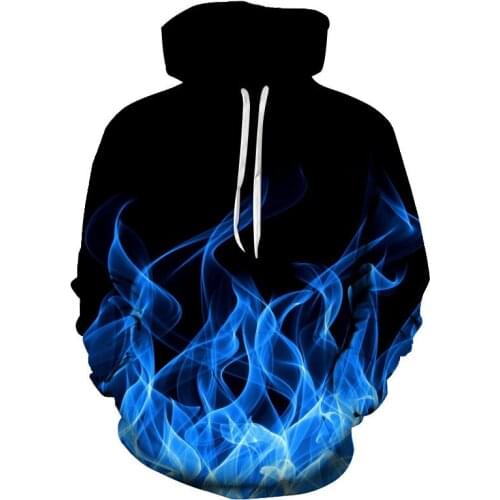 2021 New Colorful Flame Hoodie 3D Sweatshirt Men/Women Hooded Autumn And Winter Coat mens Clothing funny Jacket black Hoodies