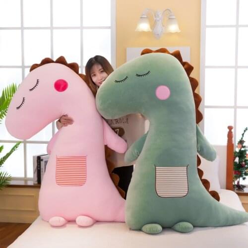 50-90cm New Large Size Kawaii Dinosaur Plush Toys Soft Dinosaur Animal Pillow Stuffed Doll Toy for Kids Children Animals Gifts
