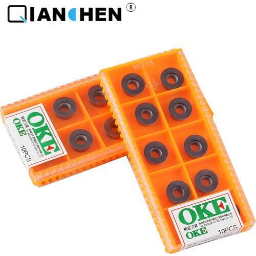 Original quality OKE 10pcs/lot high precision high performance high strength CNC RDKW1204MO-QBG OP1215 industry carbide inserts