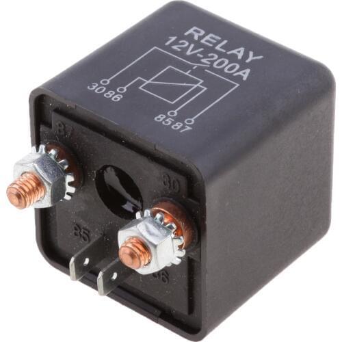 Relay 4 PIN 12v 200a + Diode Normally Open Mini 200 amp CAR VAN MARINE