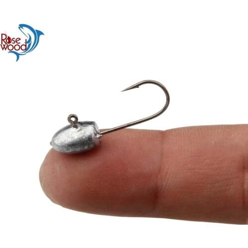 RoseWood Jig Head Hook Fishing Hook 12pcs/Lot 2.8g Fish Tackle For Soft Lure Jigheads All Fishing Accessories