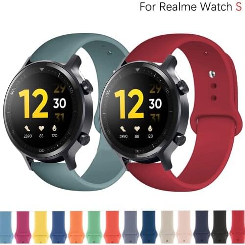 Silicone Band For Realme Watch 2 S/S Pro Smart Watch Sport Bracelet For Amazfit GTR 2 2E For Haylou RT LS05S Wrist Straps Correa