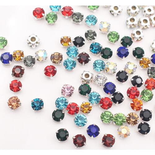 Promotion SS12-SS40 Crystals Claw Cup Rhinestone shiny strass stones metal base Fabric beads Craft Top Rhinestones For Clothes