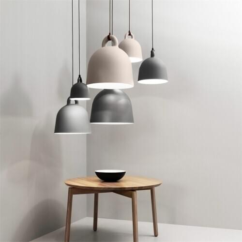 Nordic Bell restaurant LED Chandelier Modern Handing Lamp model room bedroom bedside bar Suspension lamps PA0548