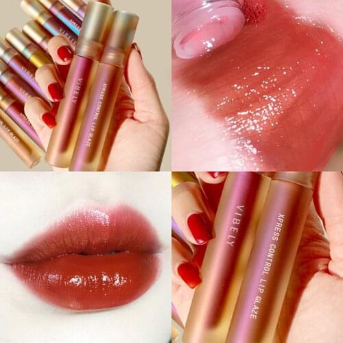 6 Colors Liquid Lip Gloss Waterproof Non-stick Long Lasting Mirror Water Lip Glaze Lipstick Beauty Cosmetic Makeup TSLM1