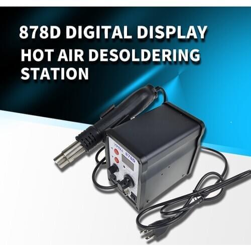 220V 110V 878D Hot Air Gun Soldering Station With 907A Soldering Iron Station