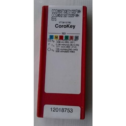 5PCS CARBIDE INSERT CCGW09T308T01020FWH 7015