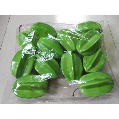 8cm Carambola Simulation fruit Mini Fruit model simulation fruit vegetable set fake fruit decorative accessories