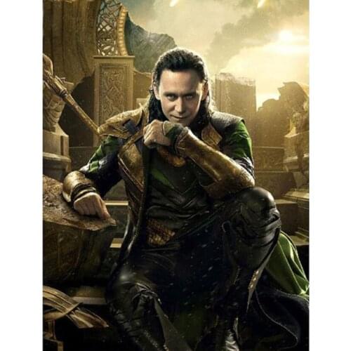 5D DIY Diamond Painting Thor Loki Full Round/Square Drill Diamond Embroidery Picture of Rhinestones Diamond Mosaic Decor