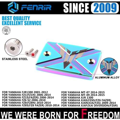 Motorcycle Brake Fluid Fuel Oil Reservoir Tank Pump Cup Cap Protector Cover for Yamaha MT 07 MT-09 MT 09 MT09 XJR 1300 FZ1 FZ8