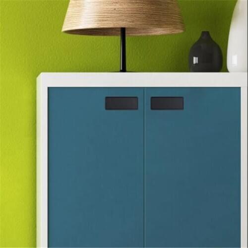 Household Simple Cabinet Handle Solid Zinc Alloy Kitchen Cupboard Pull Drawer Knobs Black Golden Gray Furniture Handle Hardware