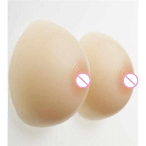 Cup 36DD/38D/40C 1200g/pair Silicone Breast Forms Crossdresser Shemale Fake Boobs Artificial Breast Enhancer Classic Round