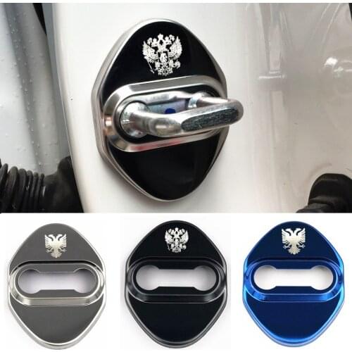 Door Lock Cover stainless steel case for HONDA Civic Accord Crv Fit Hrv Russian Eagle assessories car styling