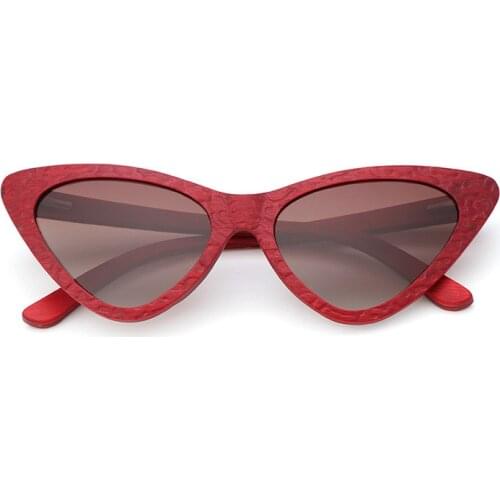 Handmade Wood Cat Eye Sunglasses Women Retro Polarized Sun Glasses For Men 2020 Brand Shade Wooden Frame With Case High Quality