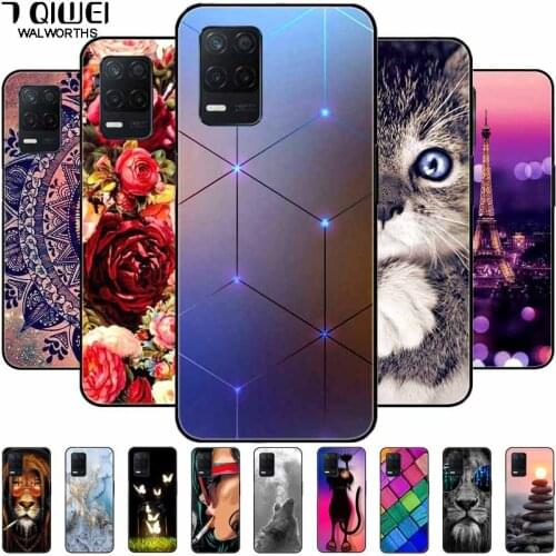 For Realme Narzo 30 5G Case Phone Cover Soft Silicone TPU Back Cases for Realme 8 5G Case 6.5'' Black Realme8 5G Global Coque