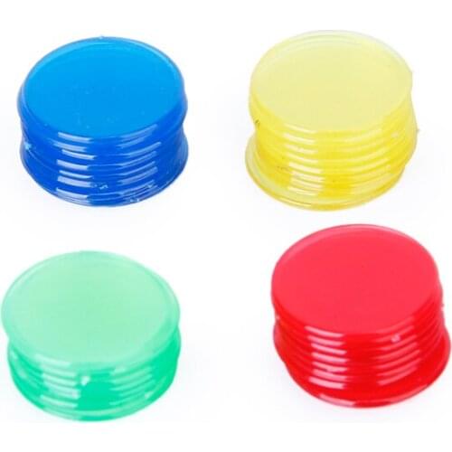 100Pcs PRO Count Bingo Chips Markers for Party Kids Children Parent-Kids Play Novelty Toys Bingo Game Cards 2cm 4 Colors