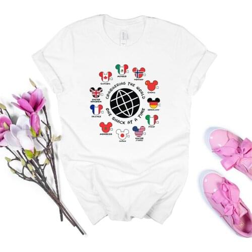 Conquering The World One Drink At A Time Countries Unisex Shirt Food and Wine Festival T-Shirt Epcot Drinking Tees
