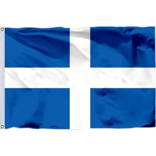 Greece 1822 Flag 100D Polyester Double Stitched High Quality Banner Free Shipping