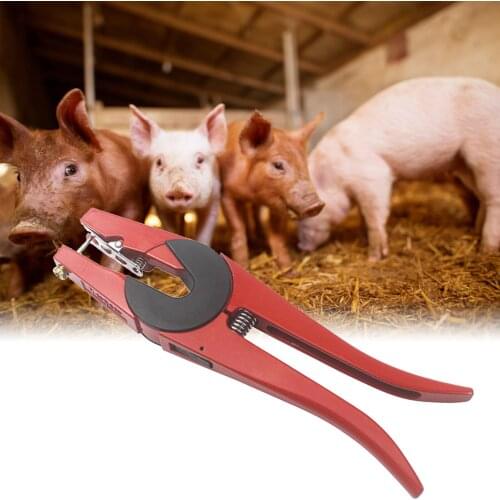 Ear Tag Plier, Animal Ear Tag Install Tool 90 Degrees Applicator Puncher Tagger For Livestock Pigs Sheep Goats Cattles Cows