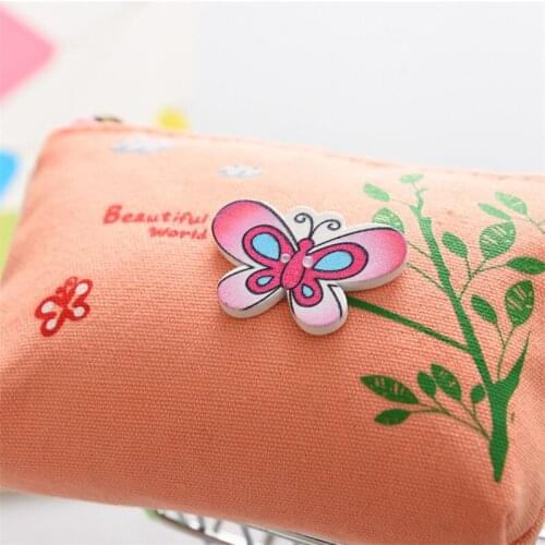 DL Chinese wind bow tie cloth art Mini wallets Mini canvas girl Coin Key zero Wholesale price office & school stationery